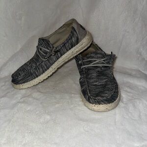 Hey Dude Black and Gray Slip-On Loafers